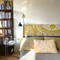 Borromi Double-Sided Runner in Sulfur Yellow & Garnet Red