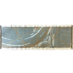 Borromi Double-Sided Runner in Mocha Mousse & Blue Green Alga