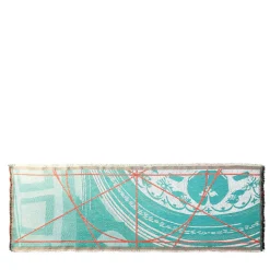 Borromini Double-Sided Runner in Tiffany and Red Rowan