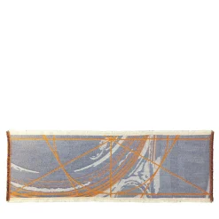 Borromini Double-Sided Runner in Hermes Orange and Blitzblau