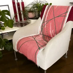 Borromini Double-Sided Runner in Pine Green and Cherry Red