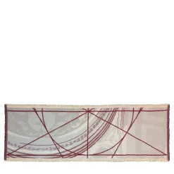 Borromini Double-Sided Runner in Garnet and Himmel Blue