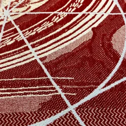 Borromini Double-Sided Runner in Garnet and Himmel Blue