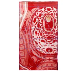 Borromini Double-Sided Tapestry in Berry Red and Blitzblau