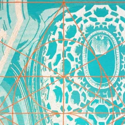 Borromini Tiffany-Blue Jacquard Tapestry