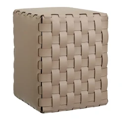 Bottega Cappuccino Padded Pouf by Ekaterina Borovkova