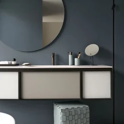 Bottega Gray Padded Pouf by Ekaterina Borovkova