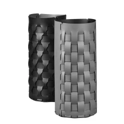 Bottega Gray/Black Laundry Basket by Ekaterina Borovkova