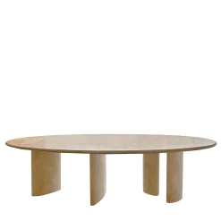 Boucheron Travertine Marble Dining Table
