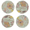 Bouquet Set of 8 Green Coated Coasters