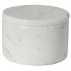 Box with Lid in White Carrara Marble