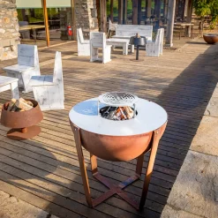 BQ154 Iris half-sphere Iron Barbecue