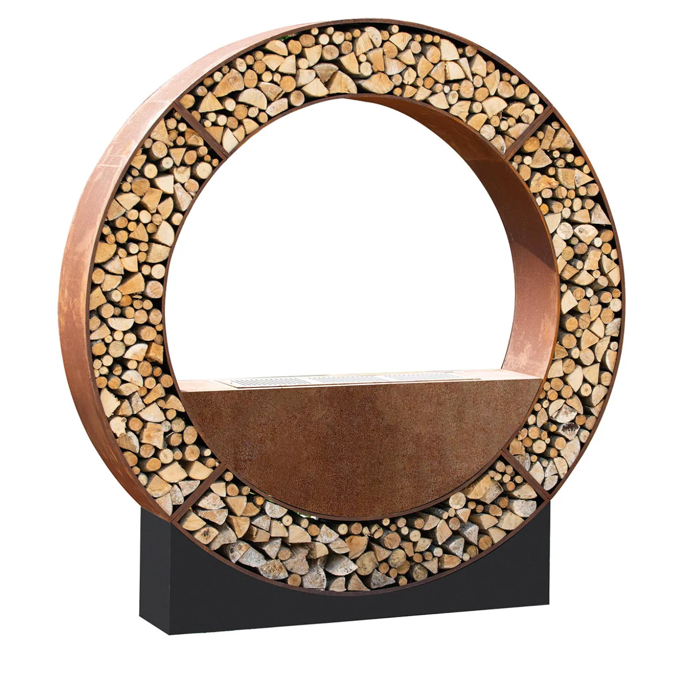 BQ166 WOW Corten Steel Circular Barbecue