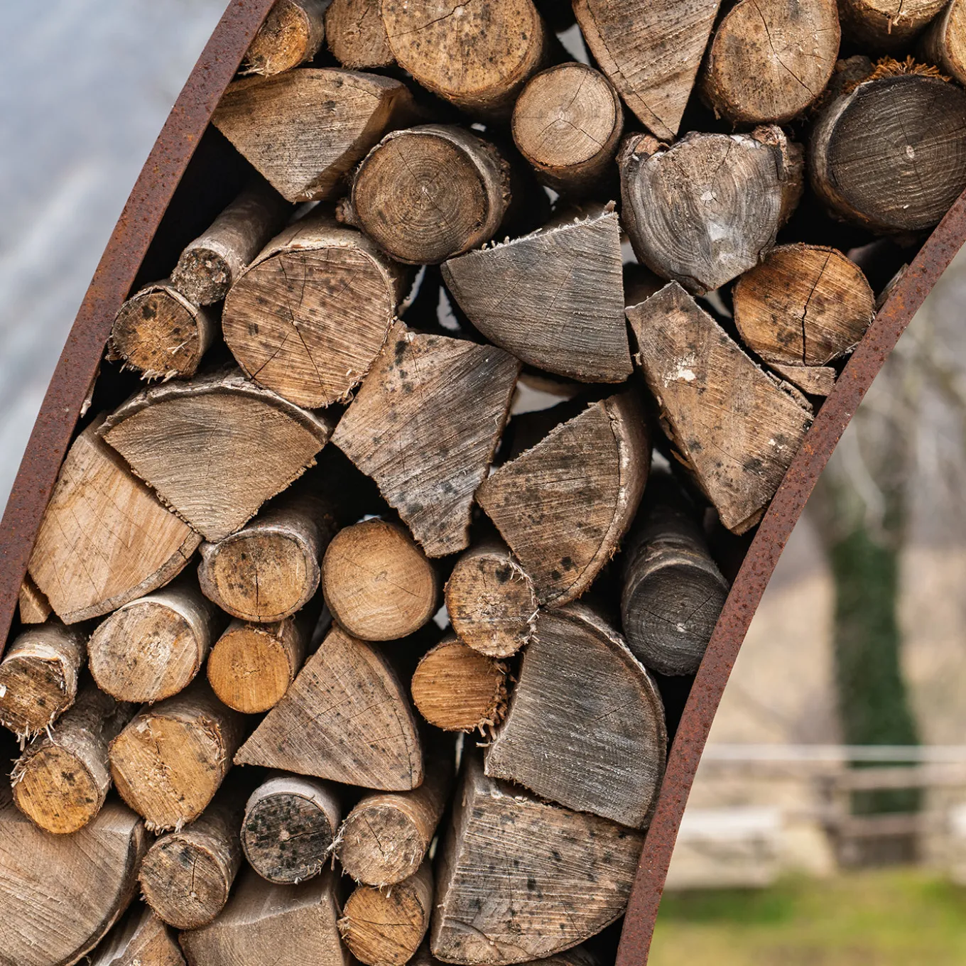 BQ166 WOW Corten Steel Circular Barbecue