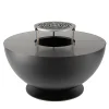 BQ157A Tulipano Round Black Iron Barbecue
