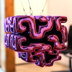 Brain Drain Magenta Sculpture