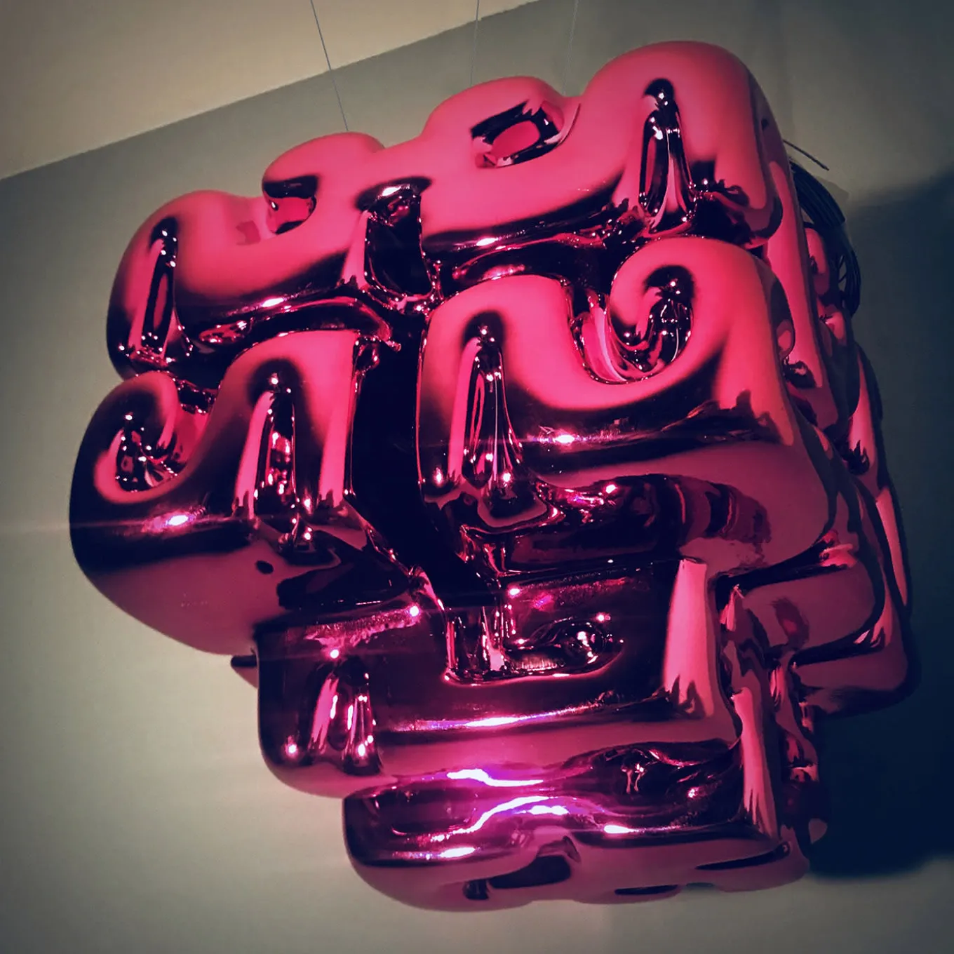 Brain Drain Magenta Sculpture