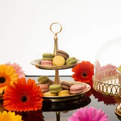 Brass Backsplash with Double Plates