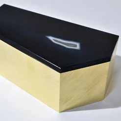 Brass Box with Agate Lid