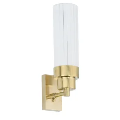 Brass Structure and Curved Glass Small Applique