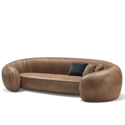 Bridge 3-Seater Brown Sofa by Stefano Giovannoni