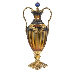 Bronze and Crystal Potiche with Loaded Details