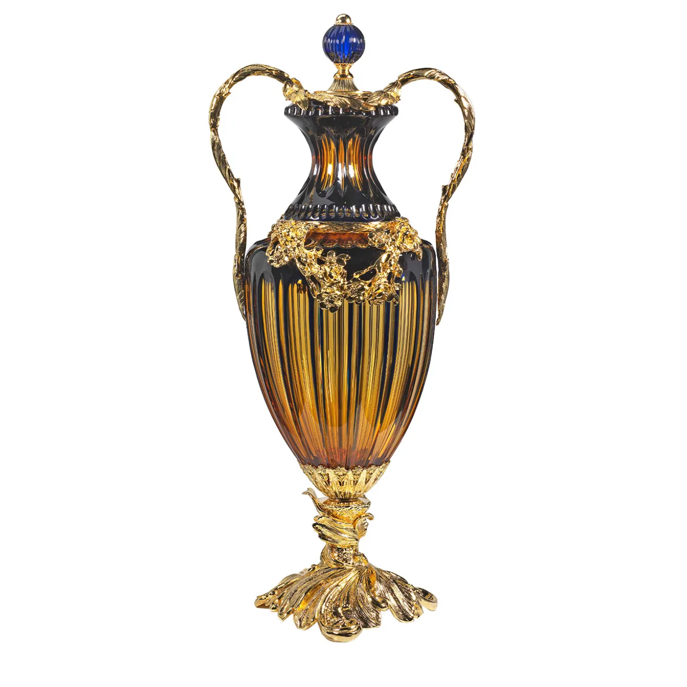 Bronze and Crystal Potiche with Loaded Details