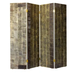 Bronze Four-Panel Room Divider