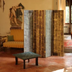 Bronze Four-Panel Room Divider