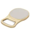 Brooklyn White and Brass Bottle Opener