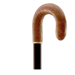 Brown Curve Handle Walking Stick