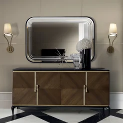 Brown 4-Door Sideboard