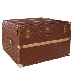 Brown Royal Leather Trunk