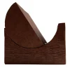 Brown Wood Magazine Rack by Pietro Meccani