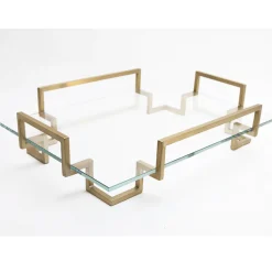 Brushed Brass Tipsy Tray