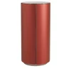 Brushed Red Cylindrical Cabinet