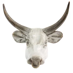 Bull trophy wall sculpture
