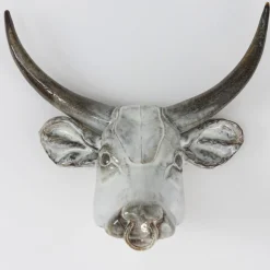 Bull trophy wall sculpture
