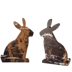 BUNNY LEFT BLACK BOOKEND BY ALESSANDRA GRASSO