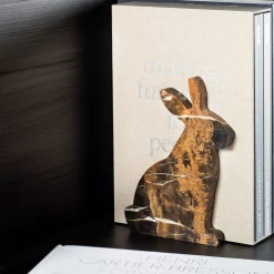 BUNNY LEFT BLACK BOOKEND BY ALESSANDRA GRASSO