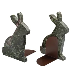 Bunny Set of 2 Picasso Green Bookends by Alessandra Grasso
