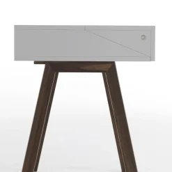 Bureau White Writing Desk by Esa Vesmanen