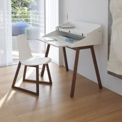 Bureau White Writing Desk by Esa Vesmanen