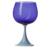 Burlesque Blue & Light-Blue Stem Glass by Stefano Marcato