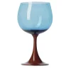 Burlesque Coral & Blue Stem Glass by Stefano Marcato