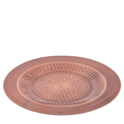 Burnished Copper Charger Plate