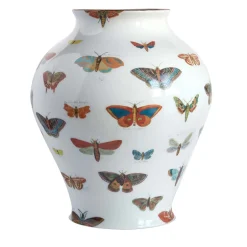 Butterflies Amphora Porcelain Vase H27Cm