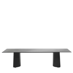 Butterfly Black Glass Table