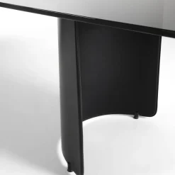 Butterfly Black Glass Table