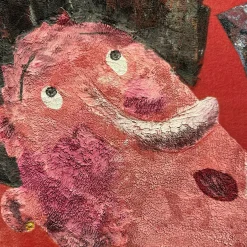 Butterfly Girl Velvet Silk Hand-Painted Tapestry